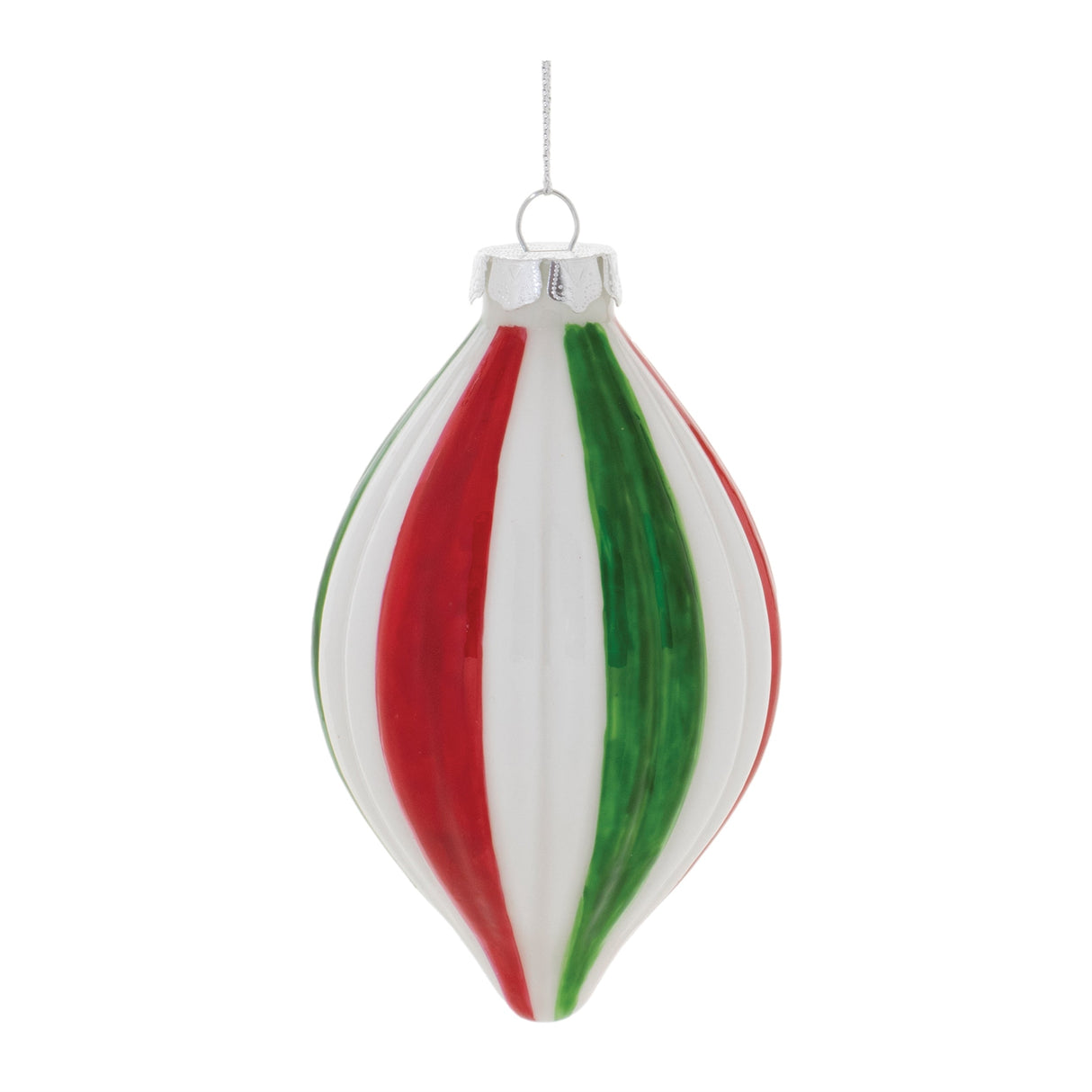 Ribbed Glass Ornament (Set of 12)