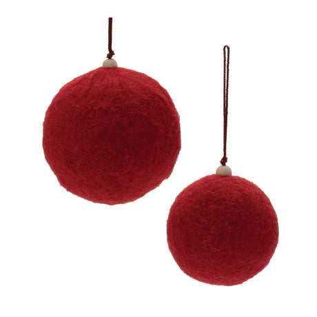 Felt-fabric-ball-ornament-(set-of-4)-Christmas-Ornaments