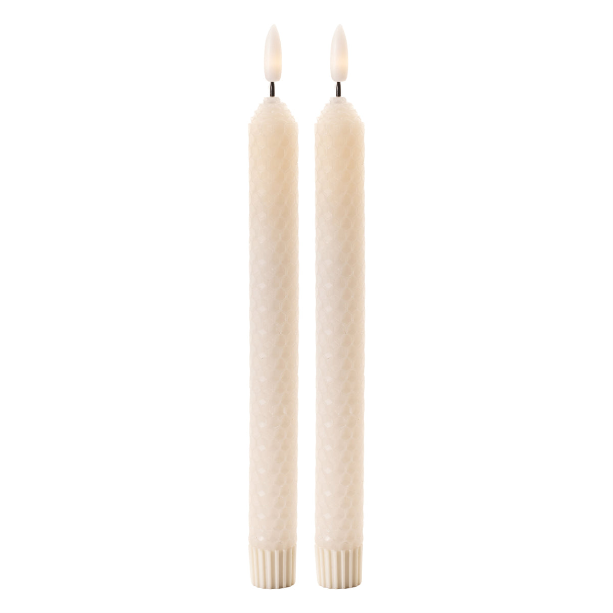 Fia-wick-beige-textured-taper-candle-(set-of-2)-Candles