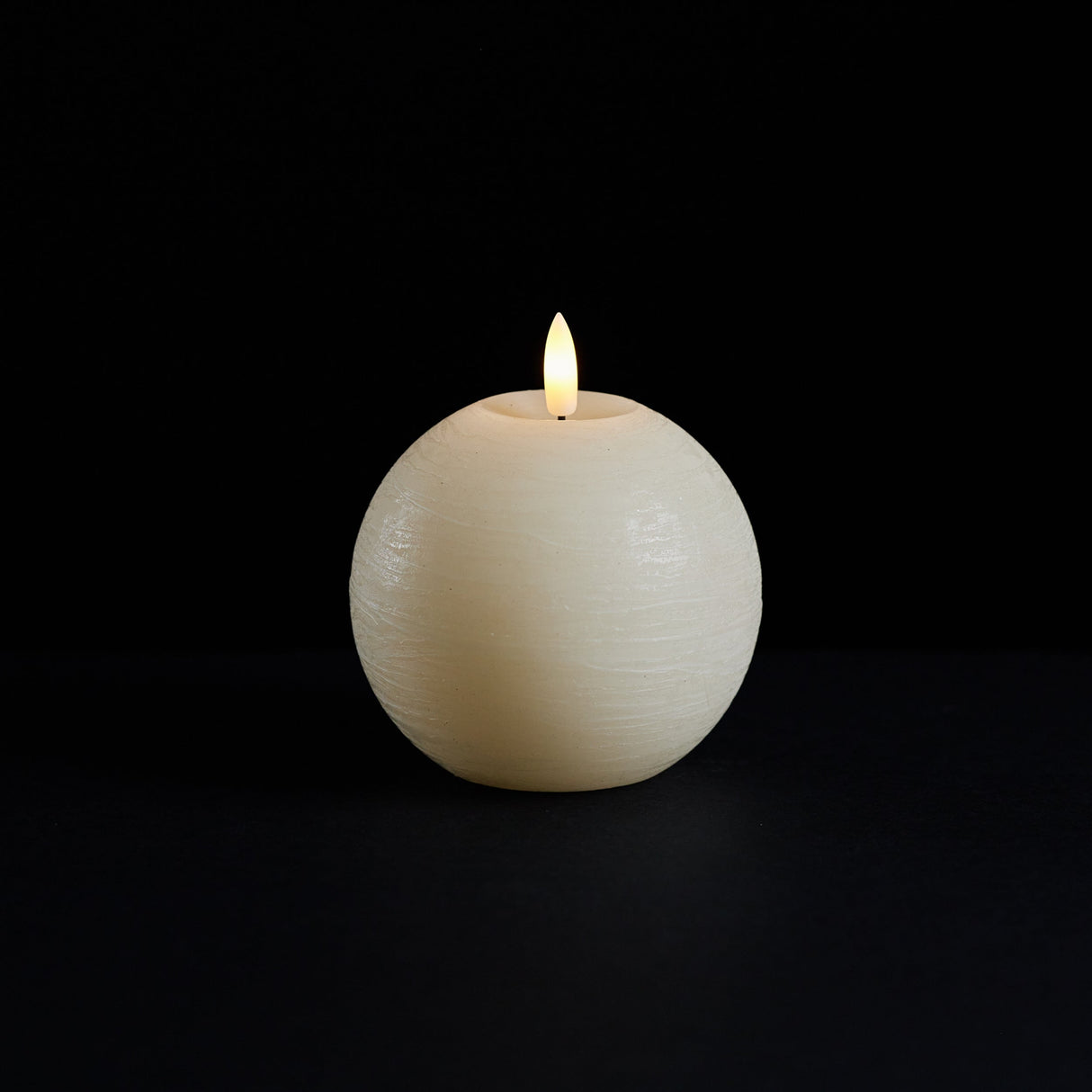 FIA Wick Ivory Round Candle (Set of 2)