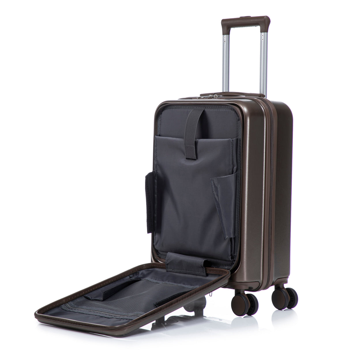 14' & 20' ABS Spinner Wheel Luggage Set with Cosmetic Case