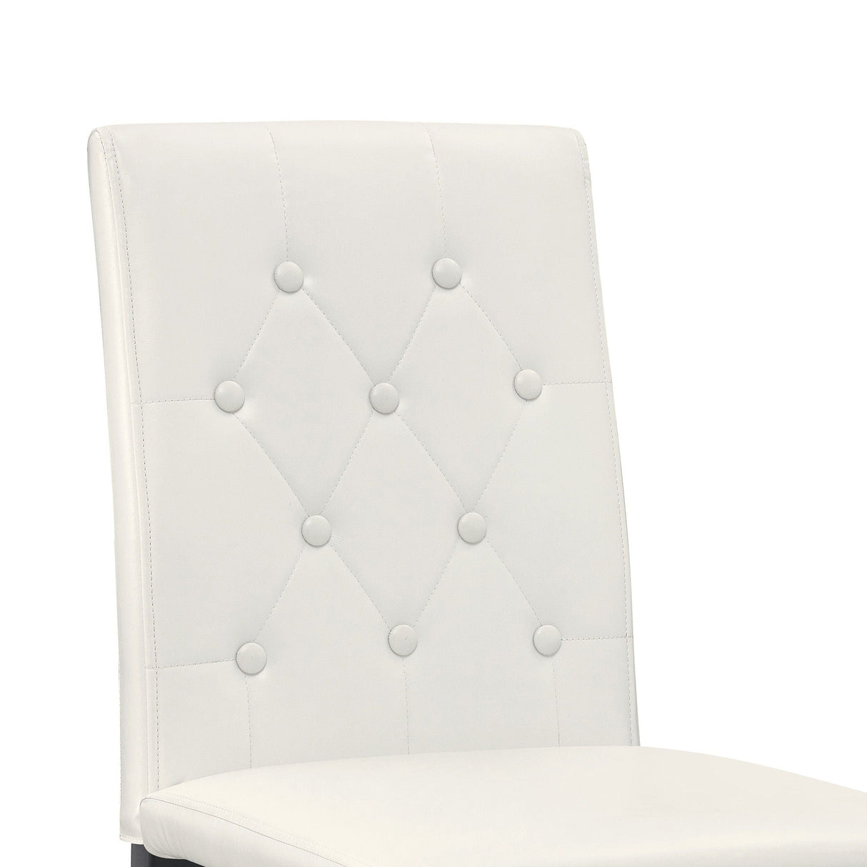 Dining Chairs With Ergonomic Buckle Backrest For Family Dining Rooms