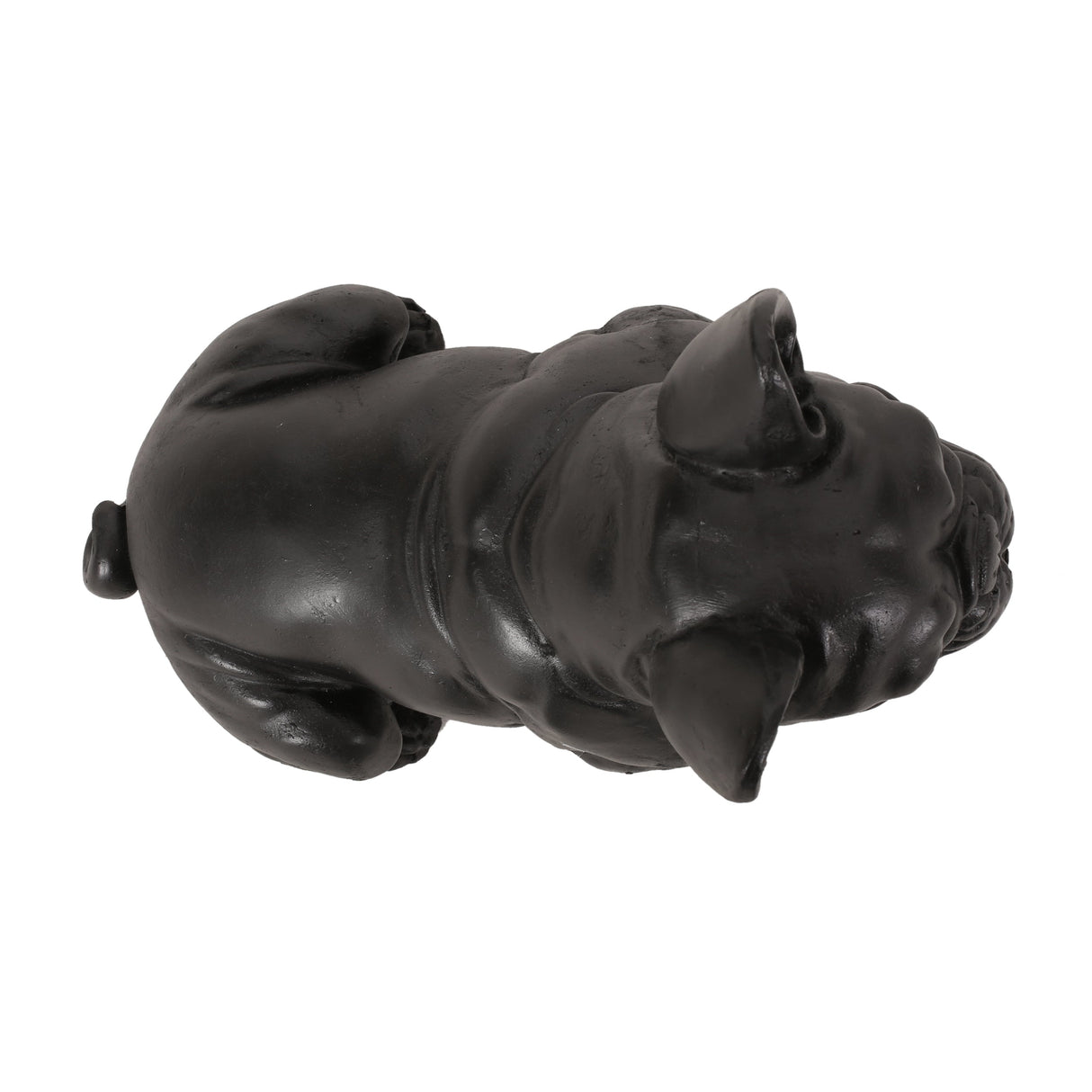 Dog Garden Sculpture, Outdoor French Bulldog Garden Statue, Matte Black