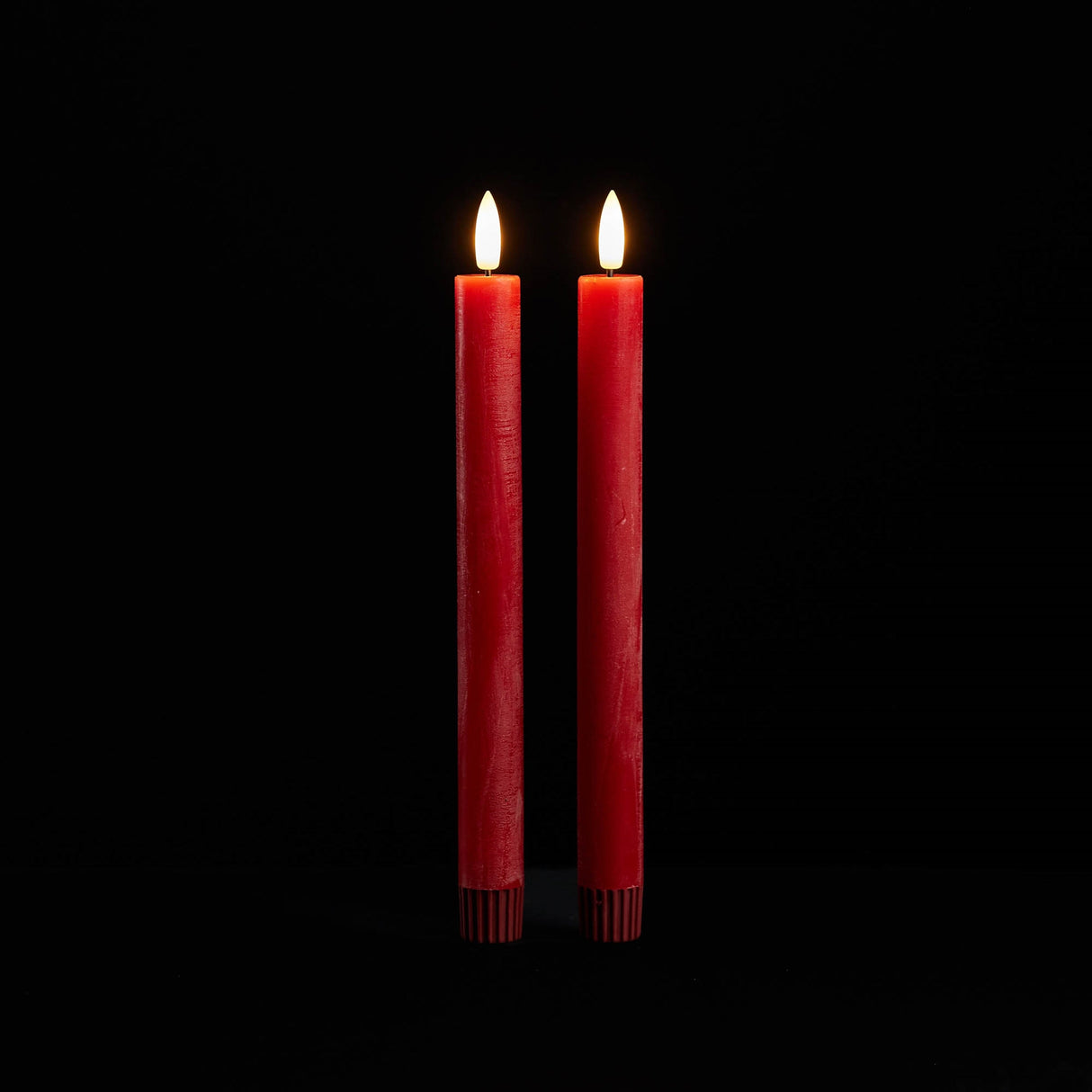 FIA Wick Red Taper Candle (Set of 2)