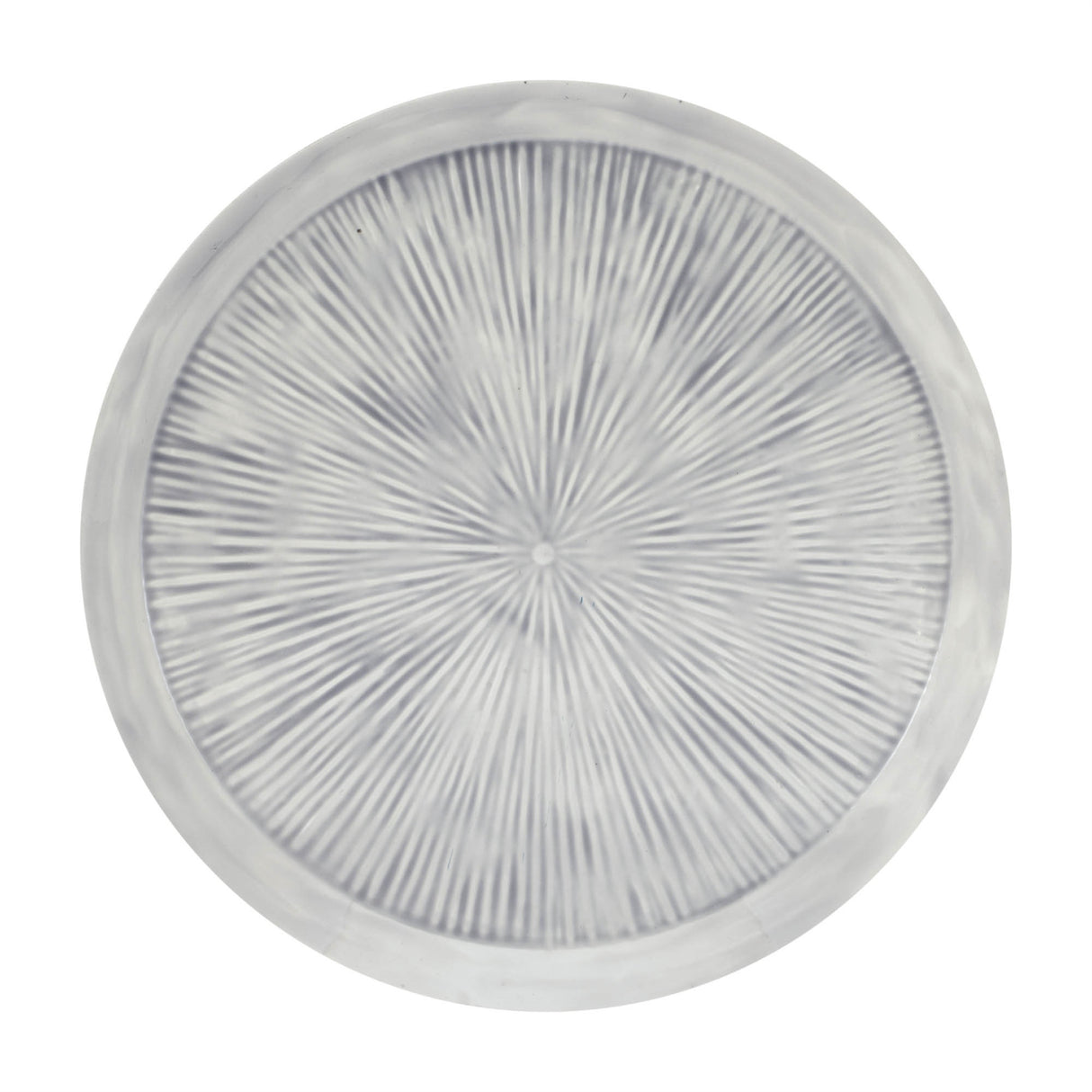 Round Etched Metal Tray 13.5"D