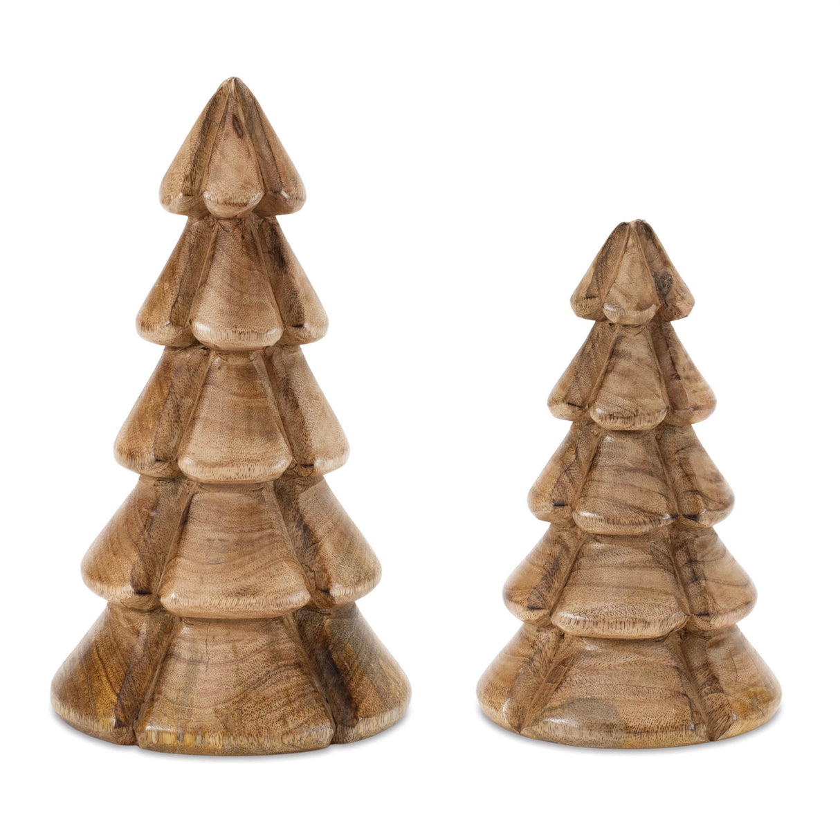Modern-wood-pine-tree-(set-of-2)-Christmas-Decor