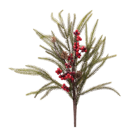 Pine-berry-and-pinecone-spray-(set-of-12)-Artificial-Flowering-Plants