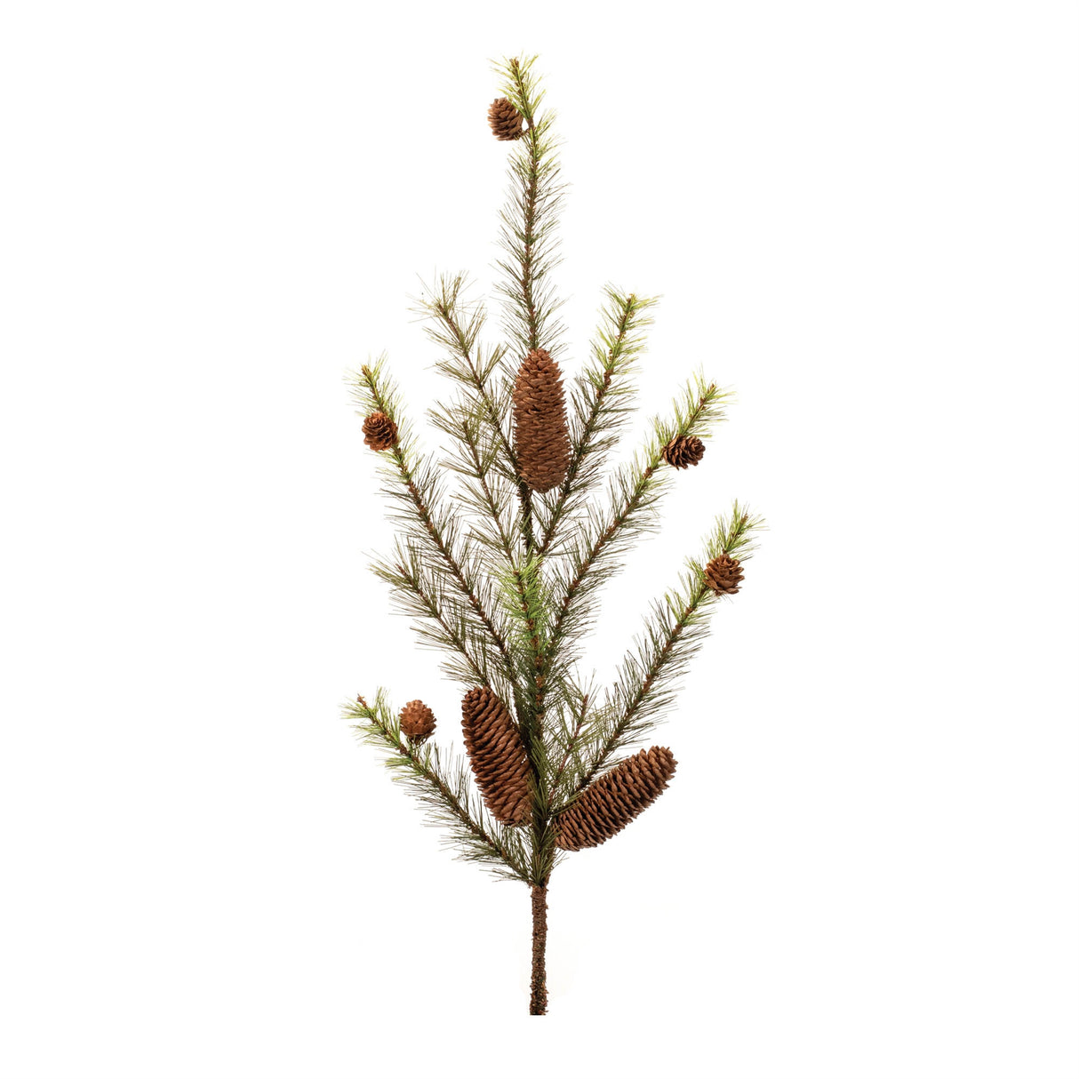 Pine-and-pinecones-spray-(set-of-6)-Artificial-Flowering-Plants