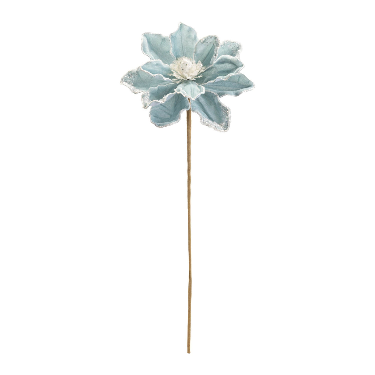 Beaded magnolia flower stem (set of 2)