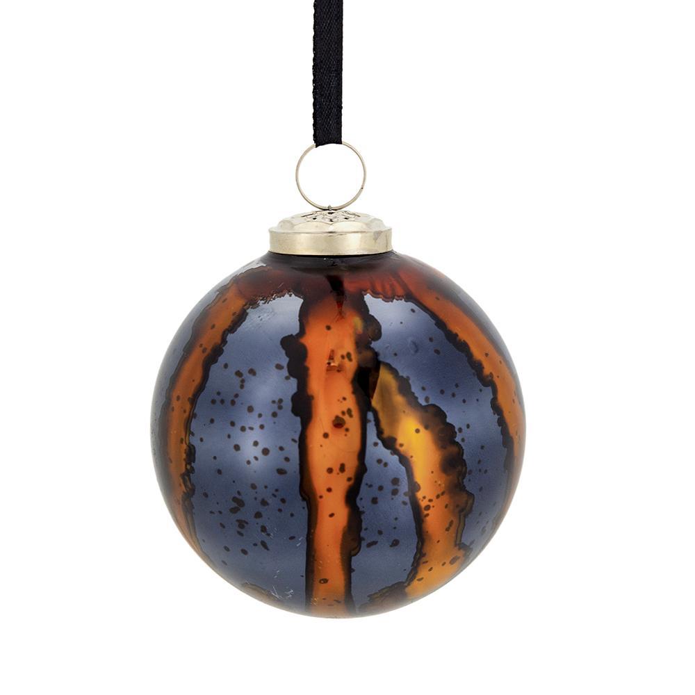 Christmas Ball Ornaments Set of 6 Glass Decorative Hanging Balls