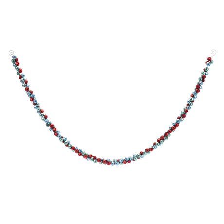 Metal-sleigh-bell-cluster-garland-(set-of-2)-Wreaths-&-Garlands