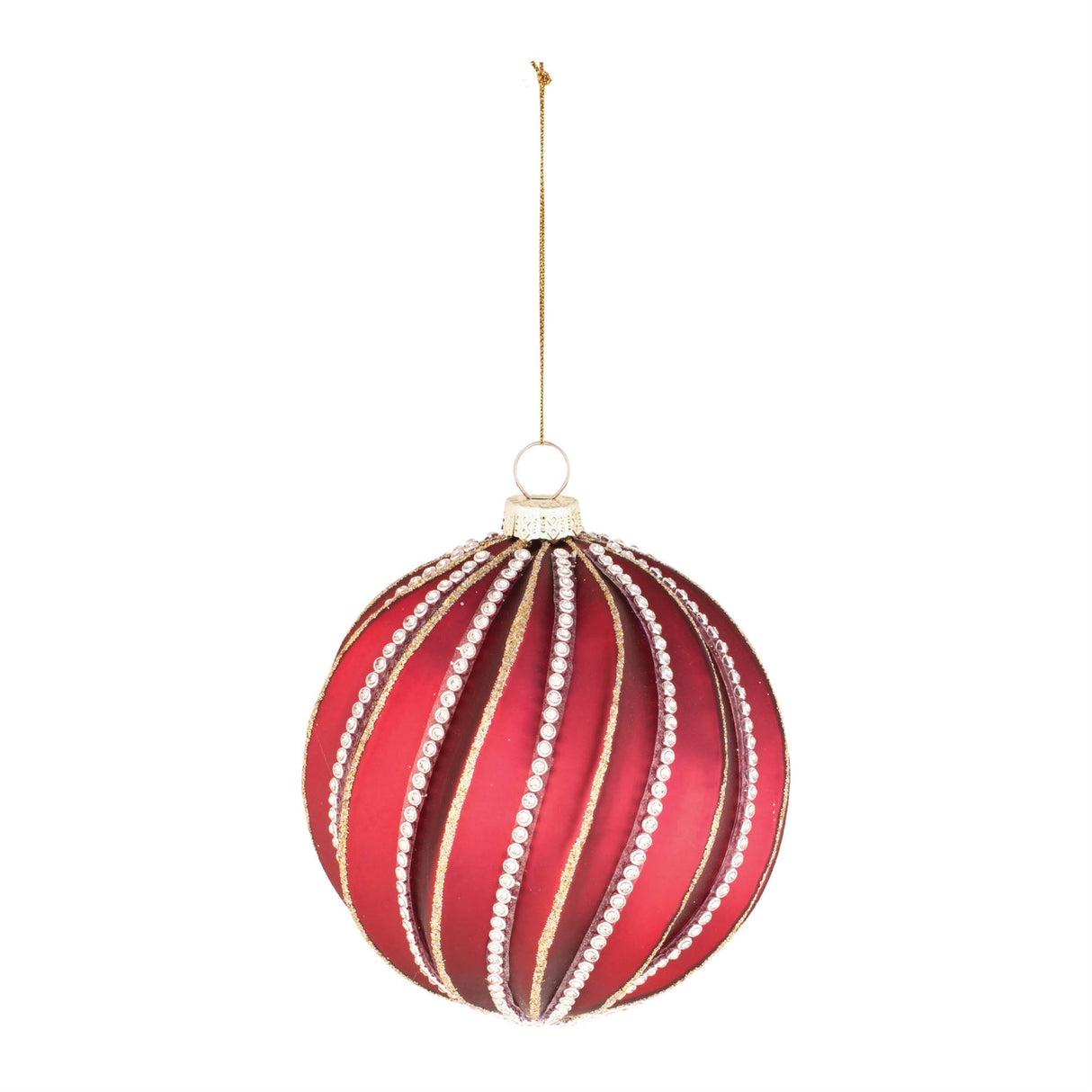 Jeweled Glass Ball Ornament (Set of 6)