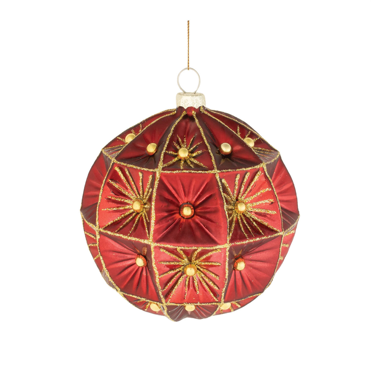 Beaded Glass Ornament (Set of 6)