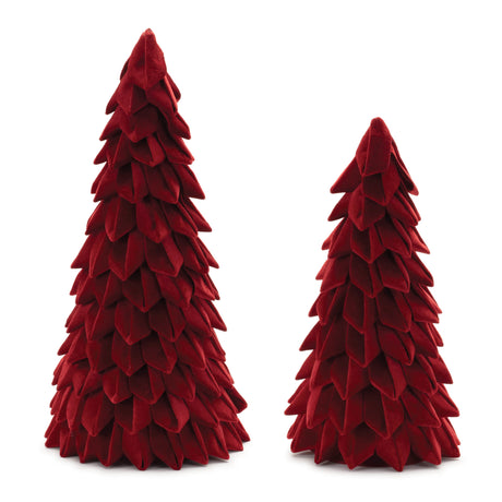 Fabric-Pine-Tree-(Set-of-2)-Christmas-Decor