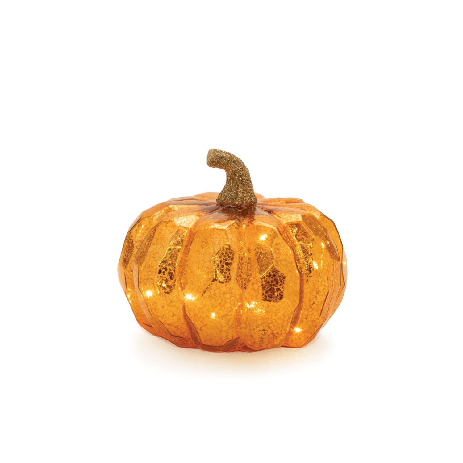 LED Mercury Glass Pumpkin Decor (Set of 3)