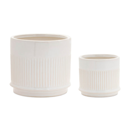 Ribbed-Ceramic-Planter-(Set-of-2)-Pots-&-Planters