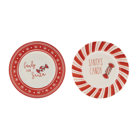 Ceramic-Santa-Candy-Plate-(Set-of-4)-Plates