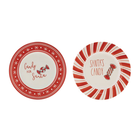 Ceramic-Santa-Candy-Plate-(Set-of-4)-Plates