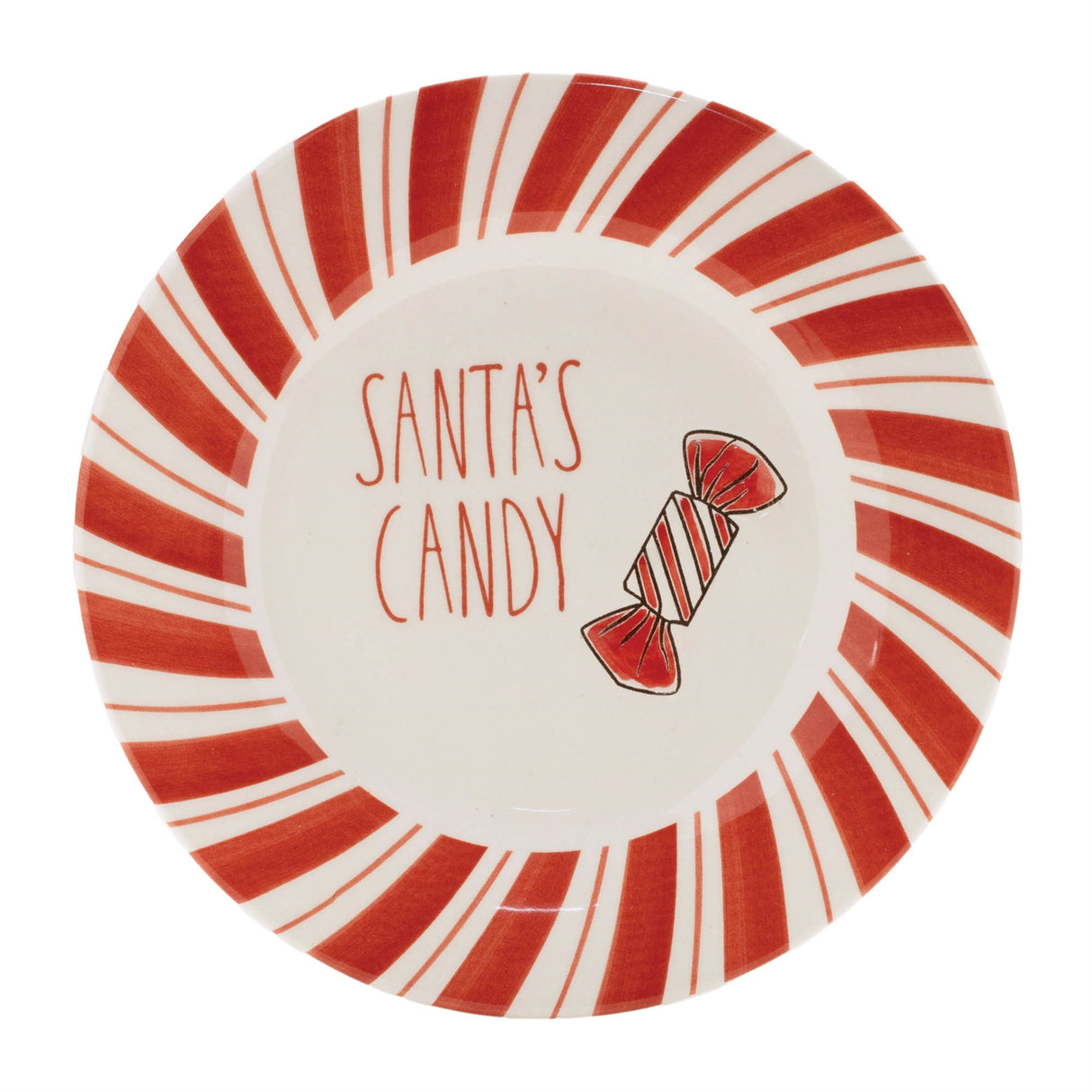 Ceramic Santa Candy Plate (Set of 4)