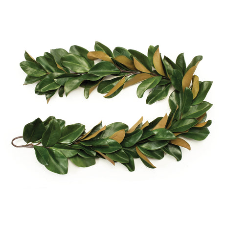 Magnolia-Leaf-Garland-5'L-Wreaths-&-Garlands