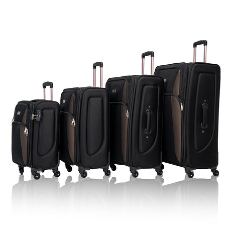 Black-4-Piece-Luggage-Set-–-20”,-24”,-28”,-32”-Luggage
