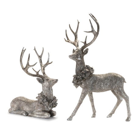 Holiday-Deer-Figurine-(Set-of-2)-Figurines