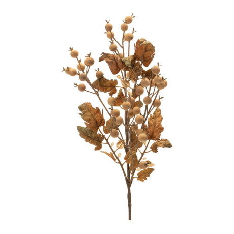 Fall-oak-leaf-and-berry-spray-(set-of-6)-Fall-Decor