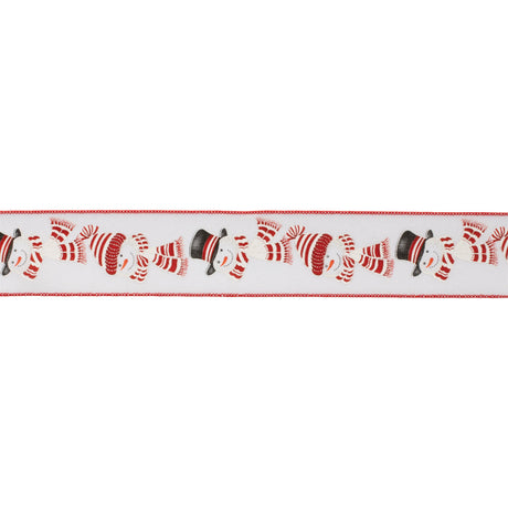 Glittered-Snowman-Wired-Ribbon-(Set-of-2)-Ribbons-&-Trim