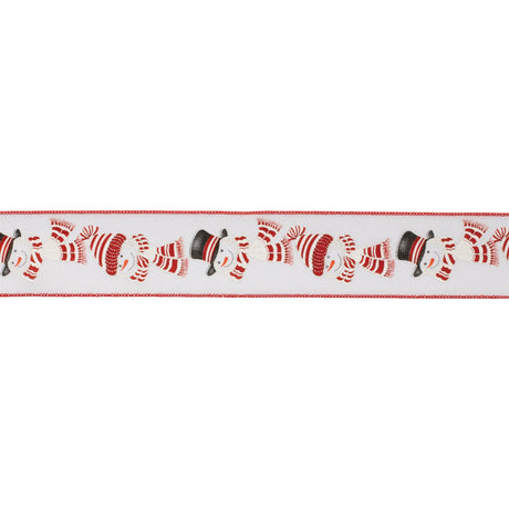 Glittered-Snowman-Wired-Ribbon-(Set-of-2)-Ribbons-&-Trim