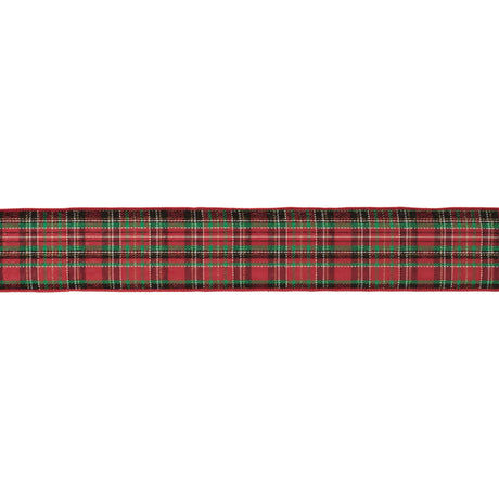 Tartan-plaid-wired-ribbon-(set-of-2)-Ribbons-&-Trim