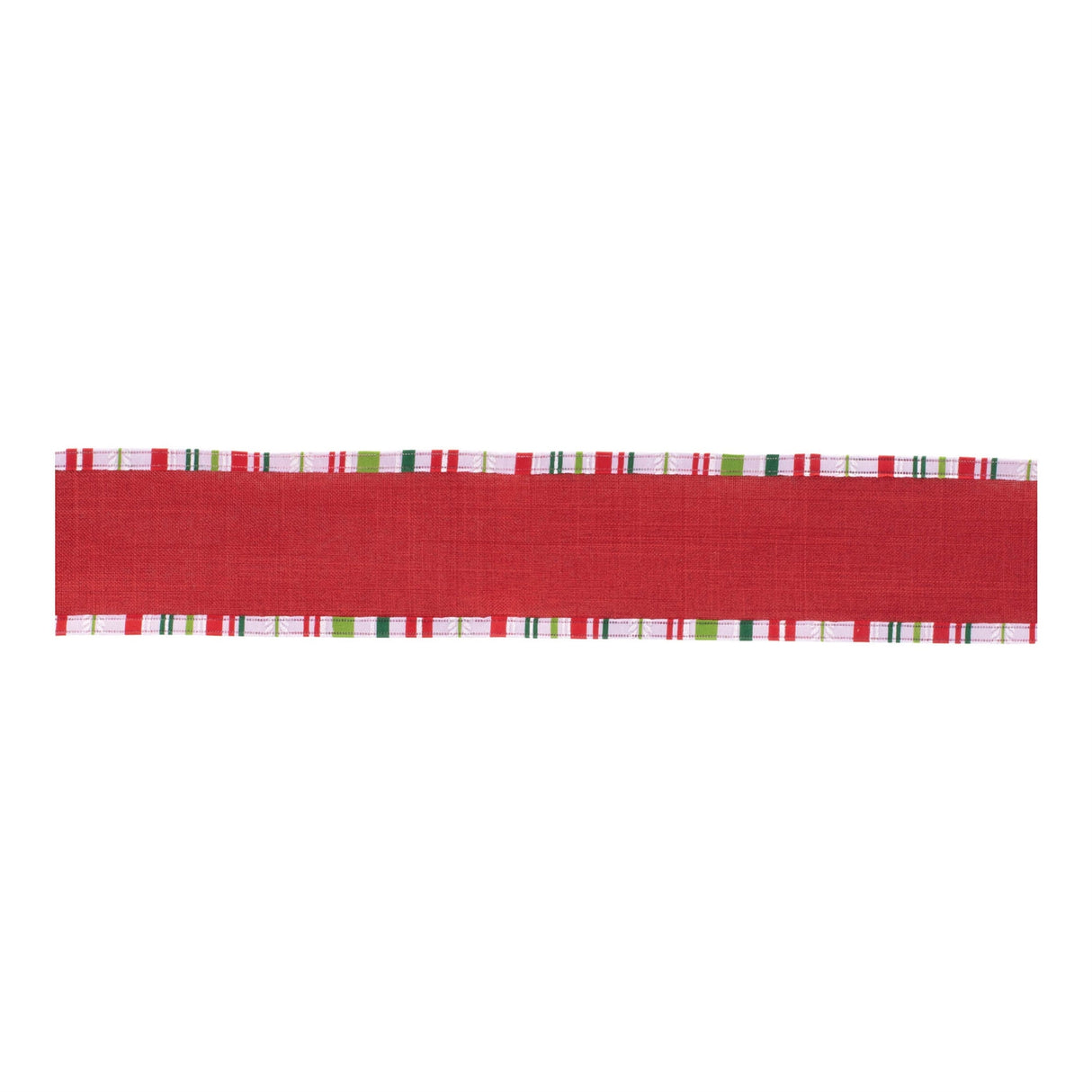 Striped-trim-wired-ribbon-(set-of-2)-Ribbons-&-Trim