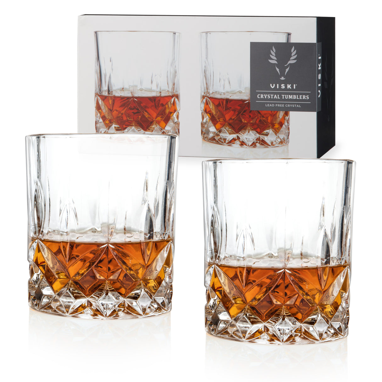 Admiral™ Crystal Rocks Glasses Viski®