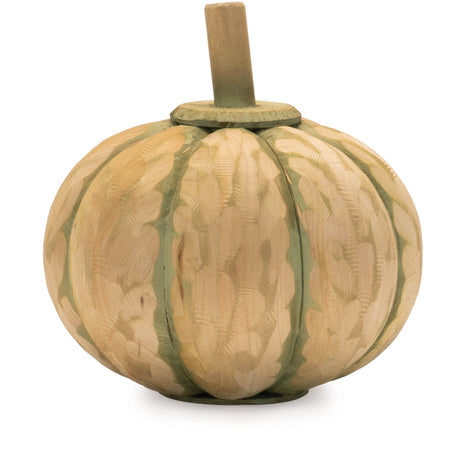 Carved-Fir-Wood-Pumpkin-Decor-(Set-of-2)-Halloween-Decor