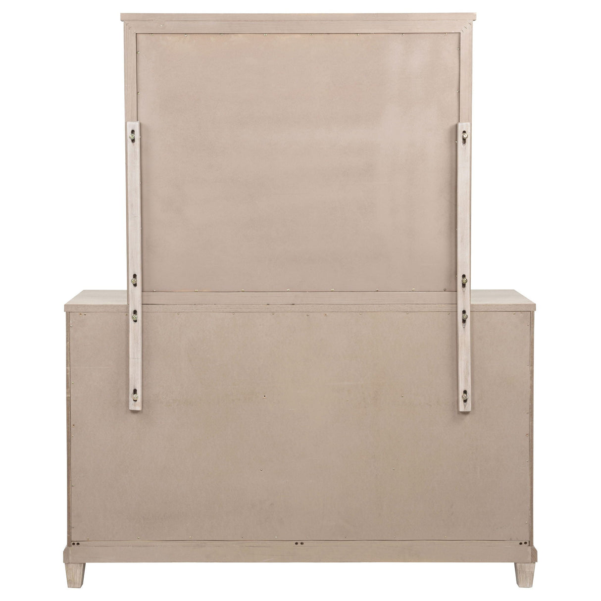 Pembroke 6-drawer Bedroom Dresser with Mirror Washed Oak