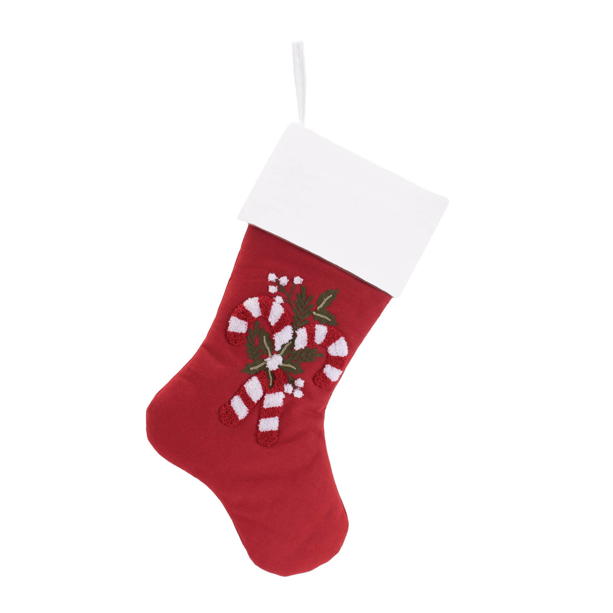 Embroidered-candy-cane-stocking-(set-of-2)-Decorative-Objects