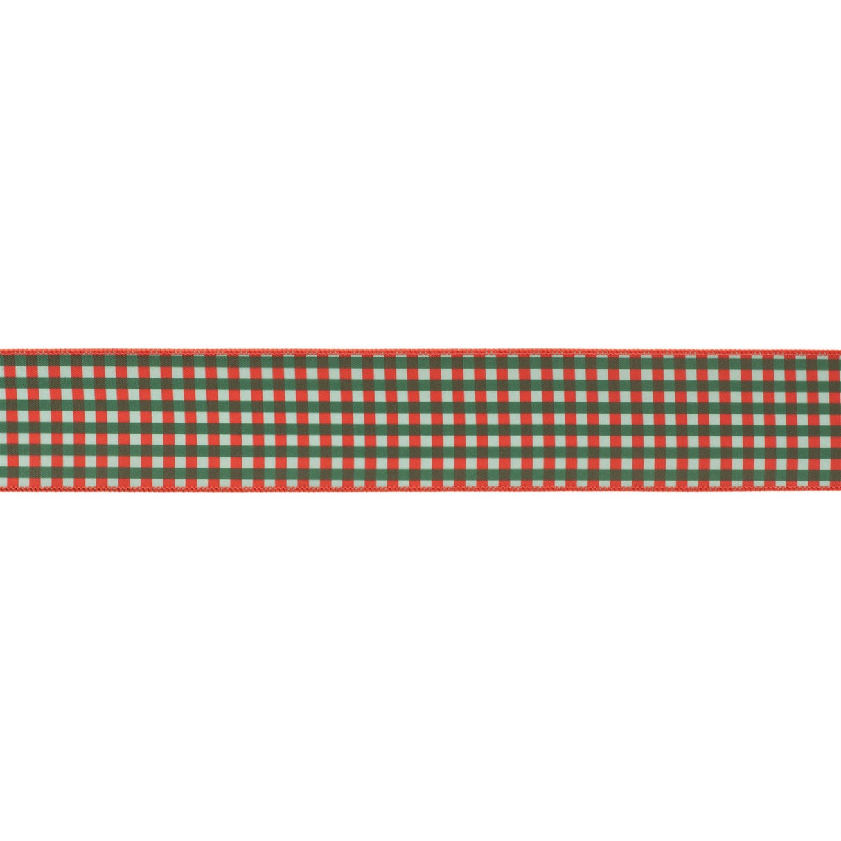 Plaid wired ribbon 4" x 5 yds