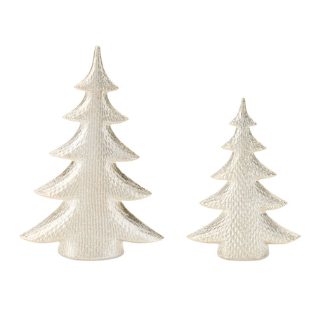 Porcelain-shimmer-pine-tree-(set-of-2)-Christmas-Decor