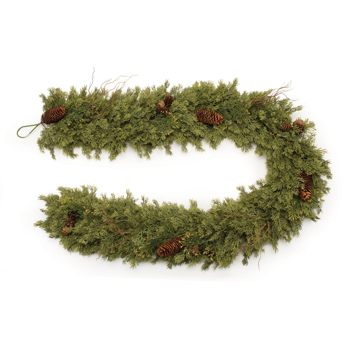 Pine-and-Pinecone-Garland-5.5'L-Wreaths-&-Garlands