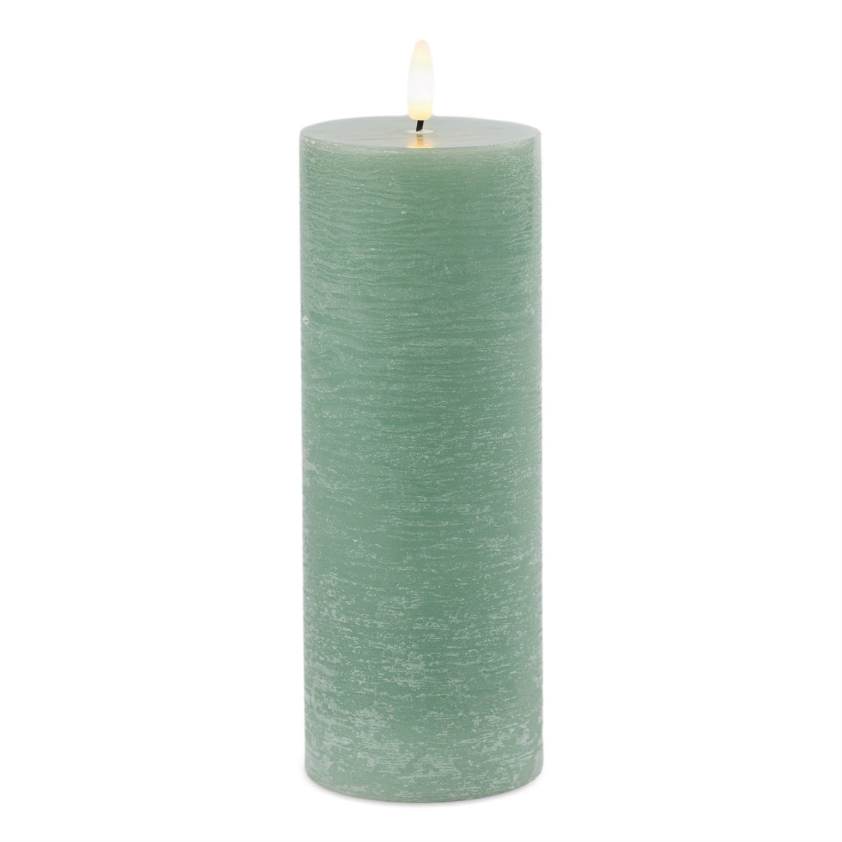 FIA Wick Green Pillar Candle (Set - 2)