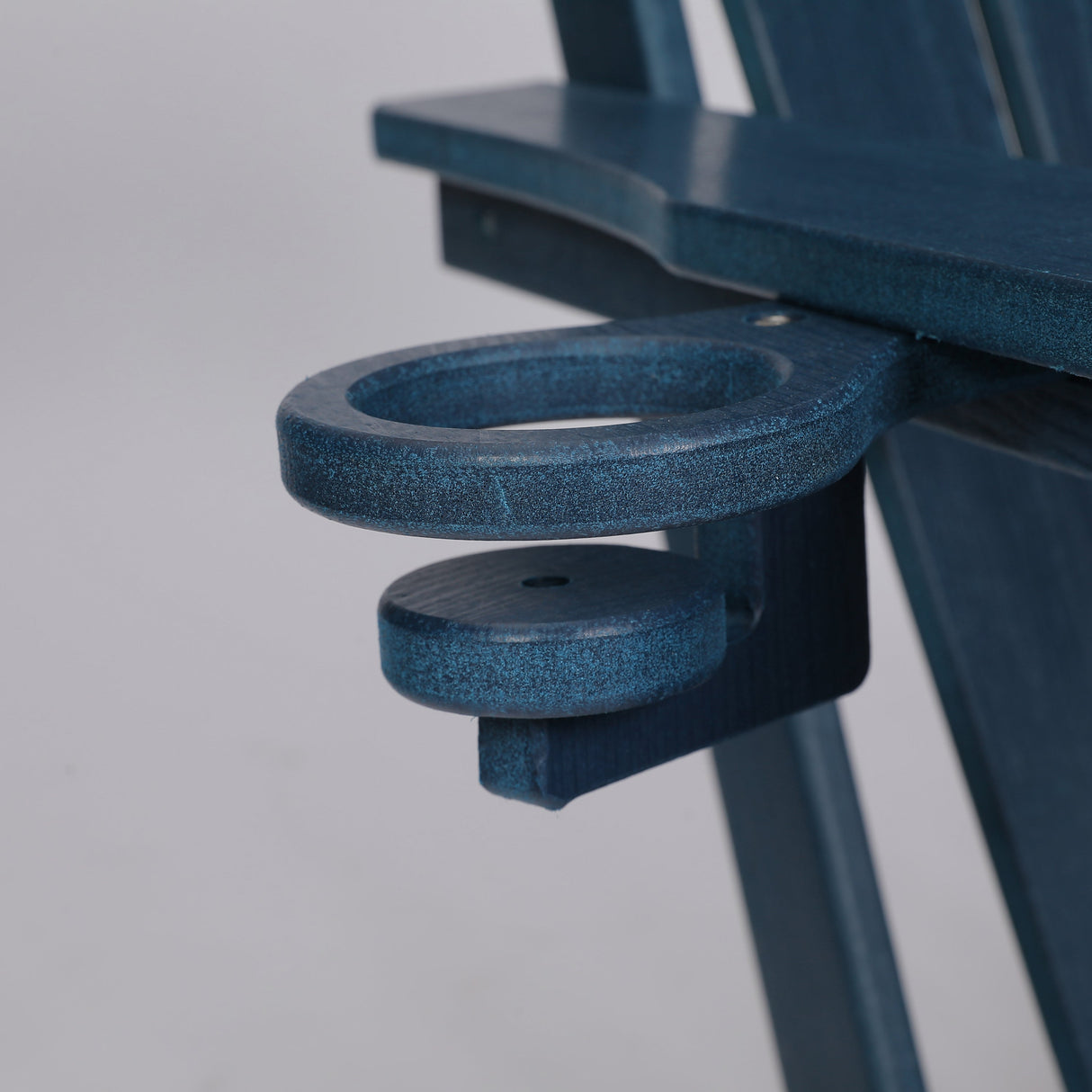Folding Adirondack Chair with Dual Cup Holder - Navy Blue