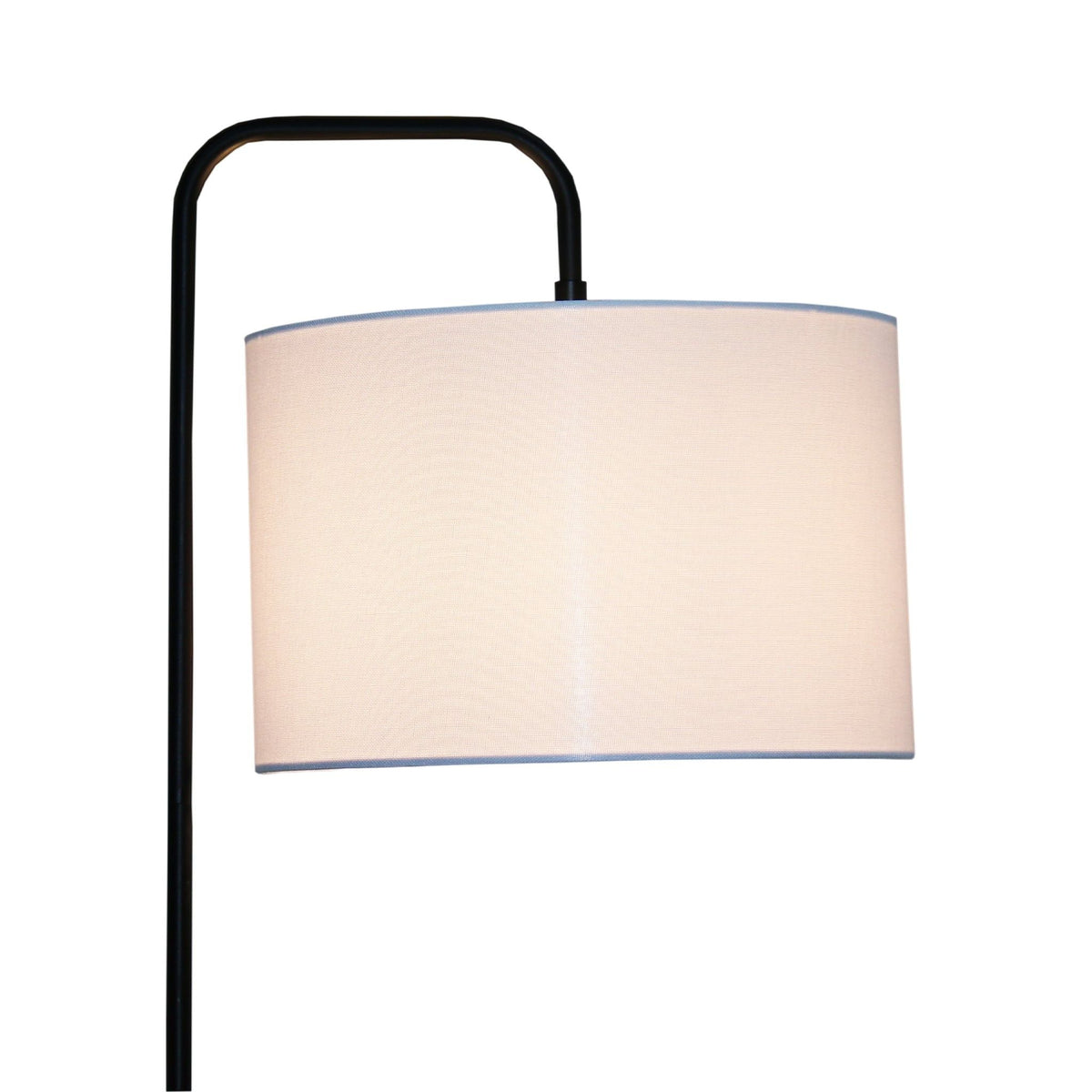 Lior - Arc Floor Lamp With Cylinder Shade - Black