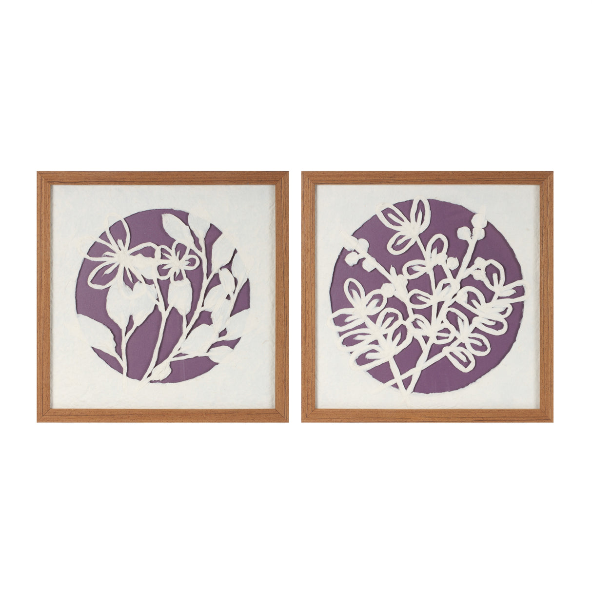 Framed-floral-wall-art-under-glass-(set-of-2)-Wall-Art
