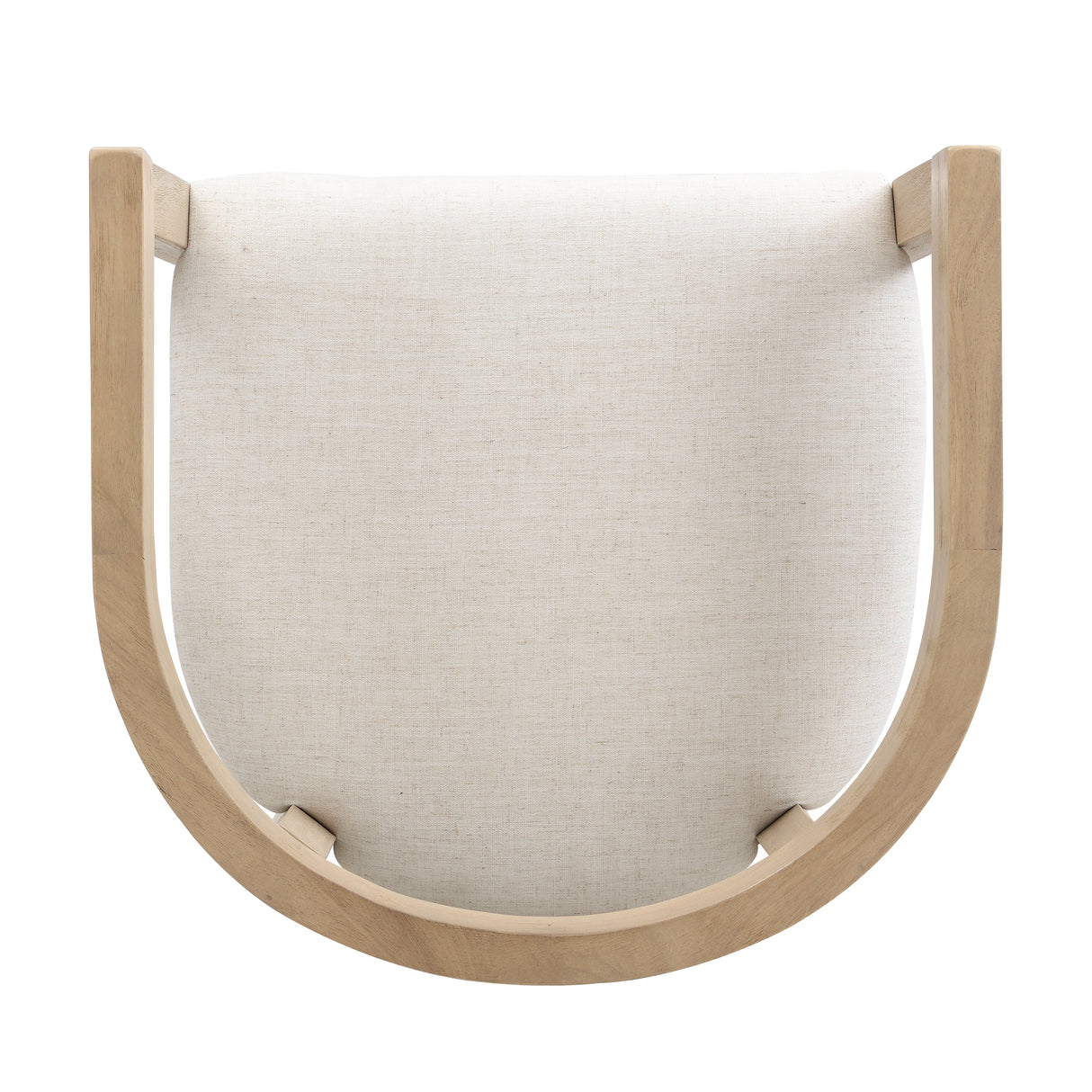 Modern Rubberwood Bar Stool Set with Upholstered Seats