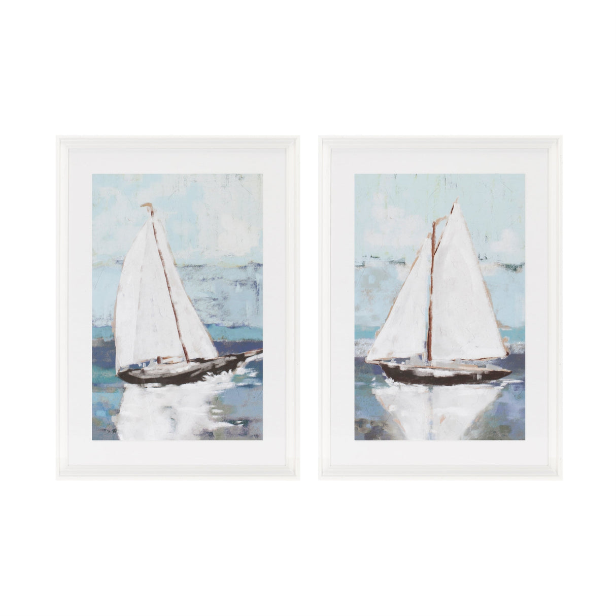 Framed-Sail-Boat-Print-(Set-of-2)-Wall-Art