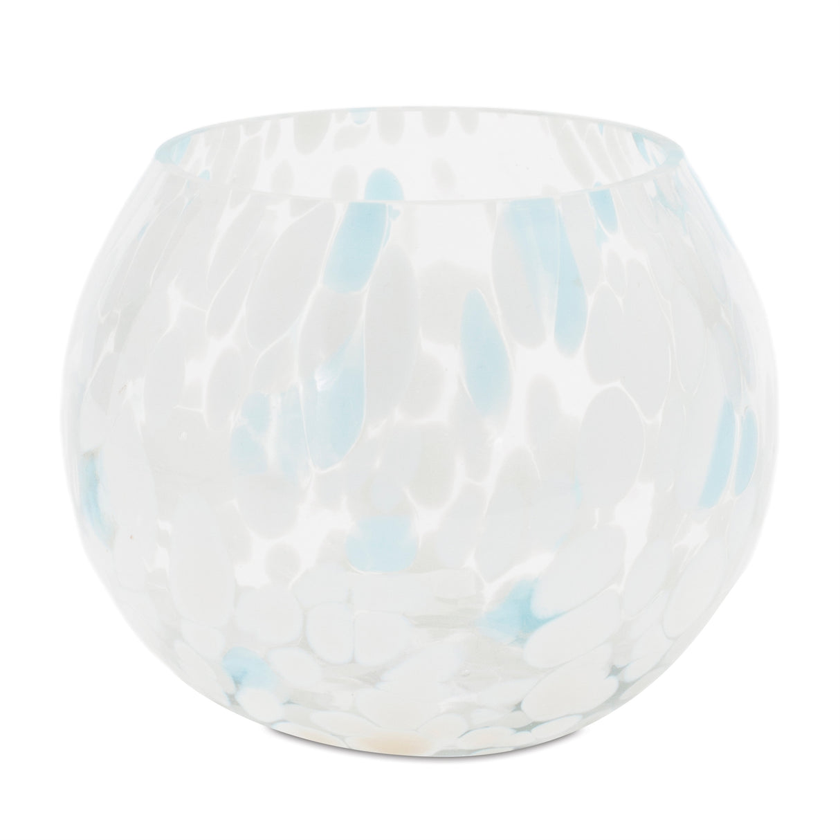 Painted glass candle holder vase (set of 4)