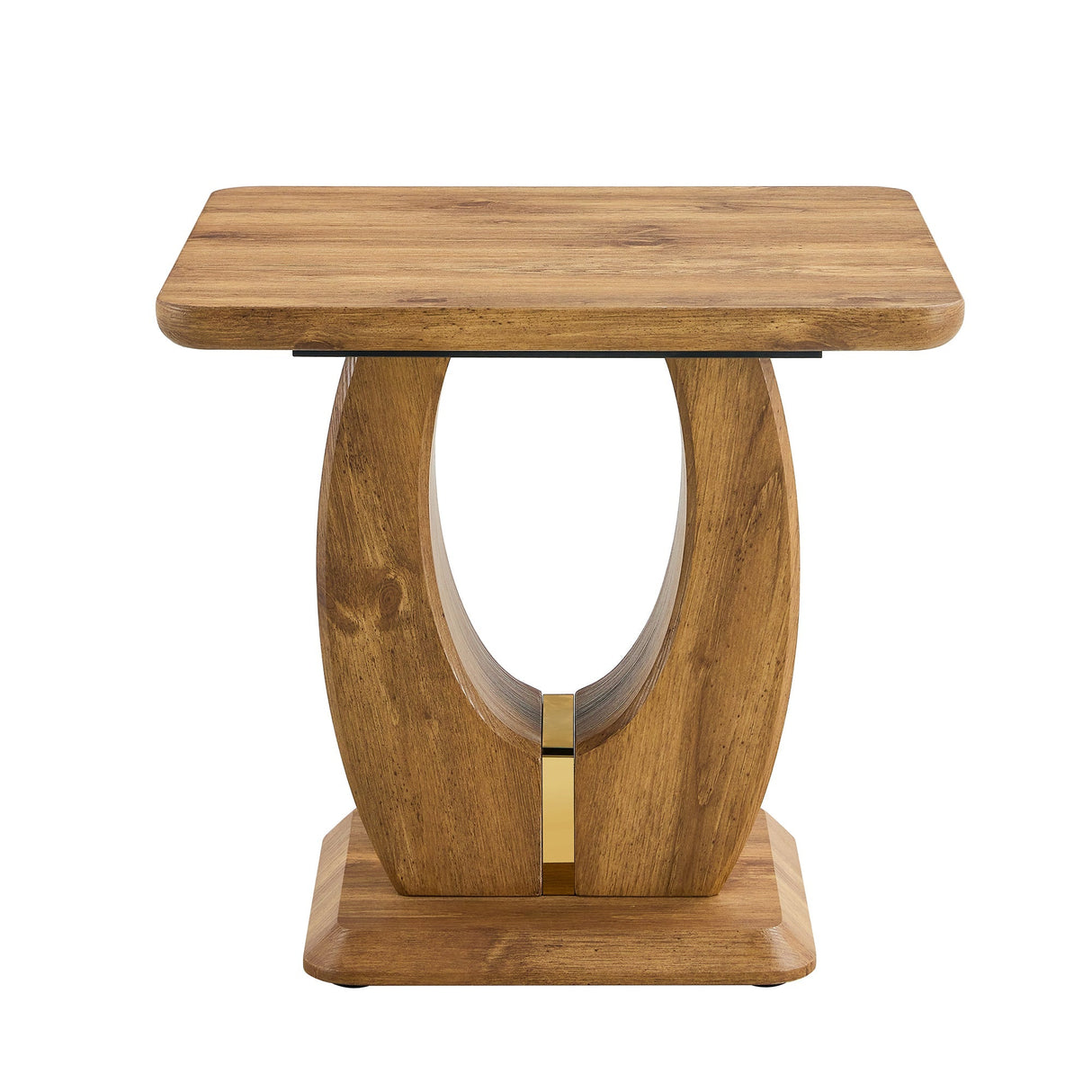 Elegant Wood-Grain Coffee Table