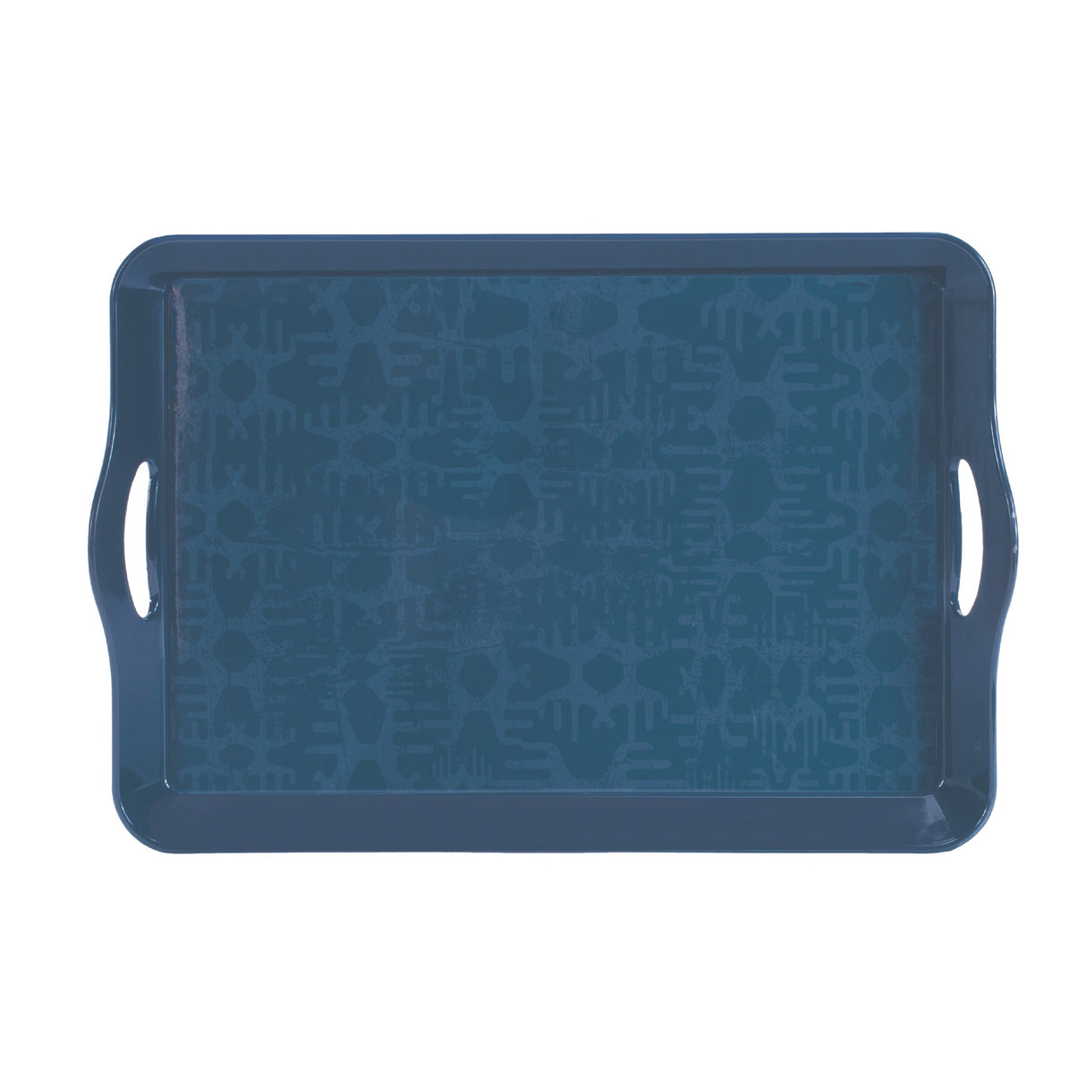 Abstract Geometric Print Tray 17"L