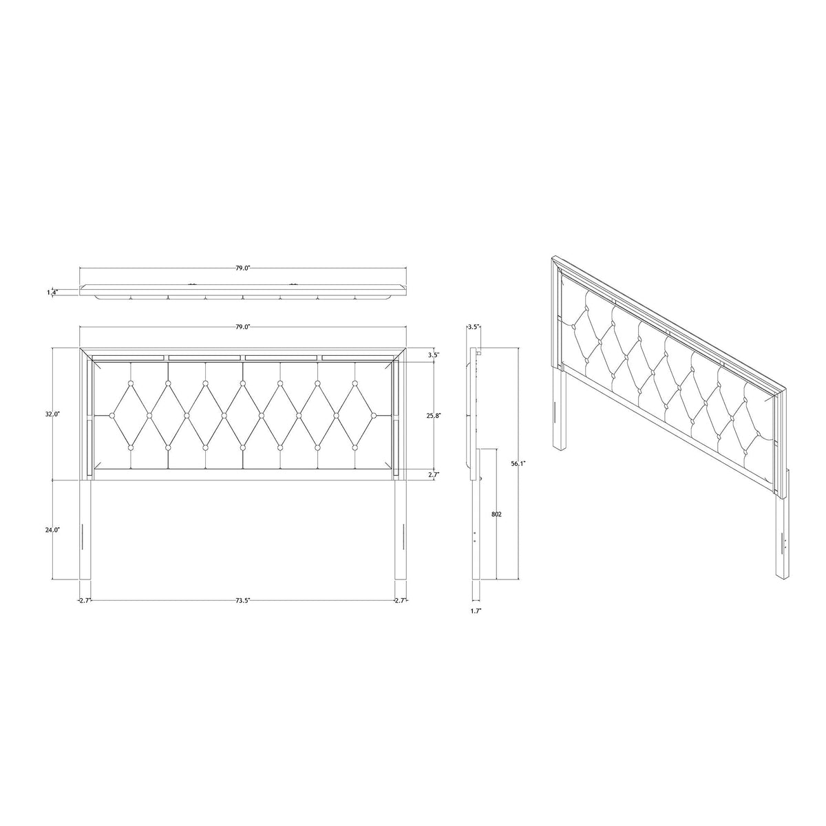 Chloe - Elegant Design Bed