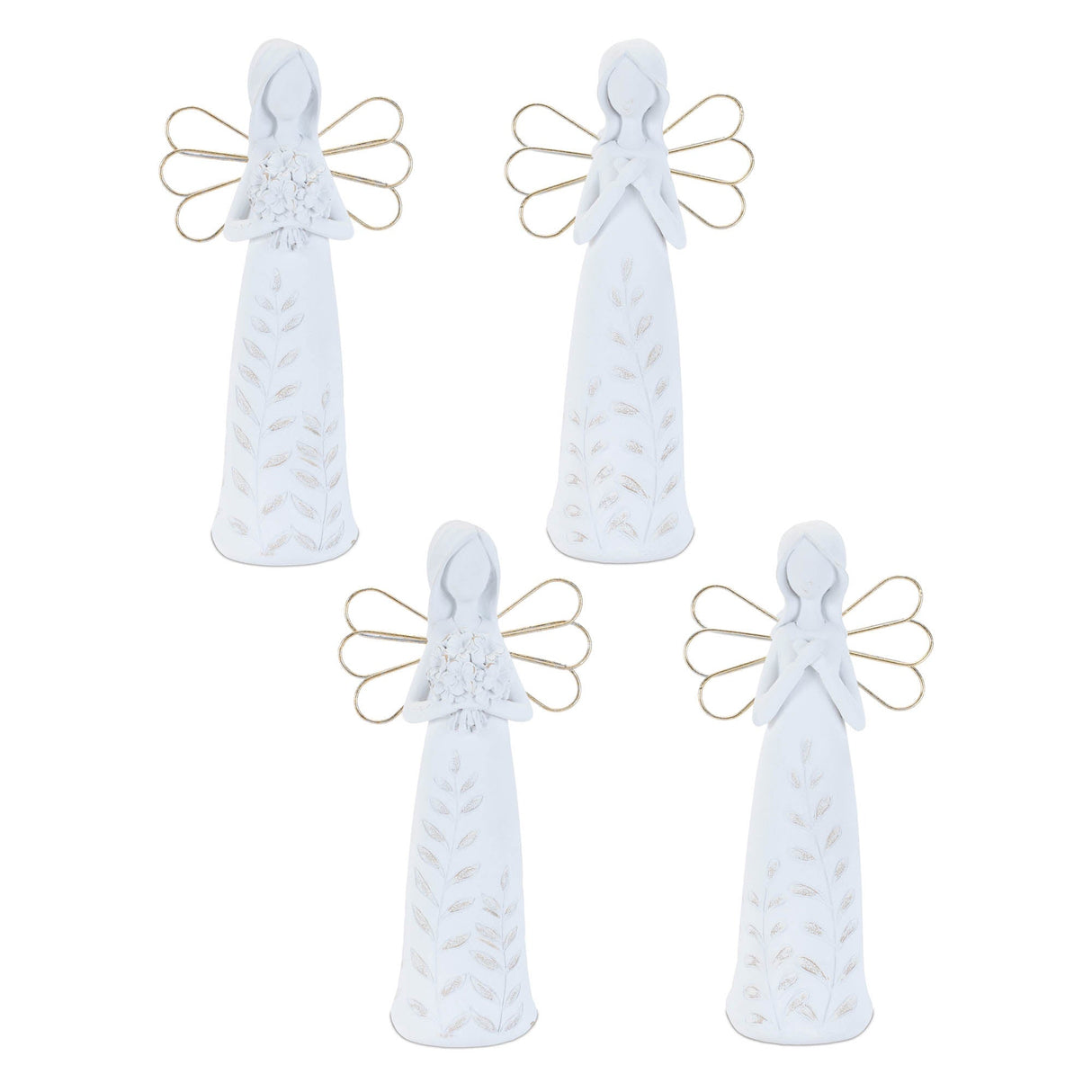 Etched Angel Figurine (Set of 4)