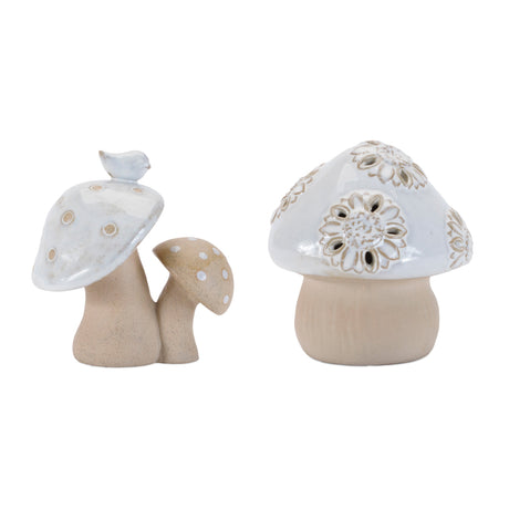Porcelain-mushroom-décor-(set-of-6)-Decorative-Objects